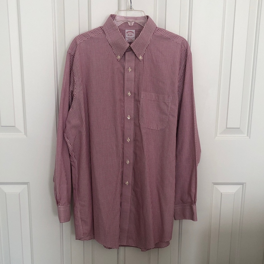 Brooks Brothers Red and White Button Down Shirt